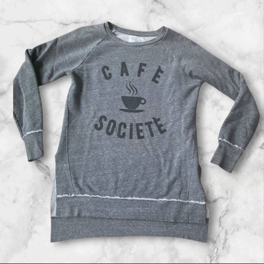 Sol Angeles XS Gray Café Societé Pullover